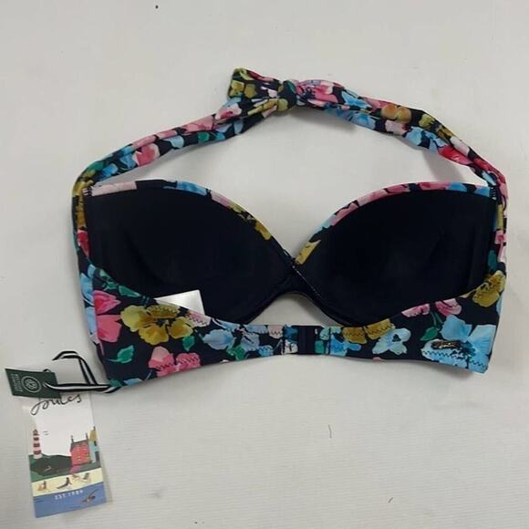 NWT JOULES BONNIE CLASP FASTENING ALTER NECK BIKINI TOP‎ - Picture 3 of 5